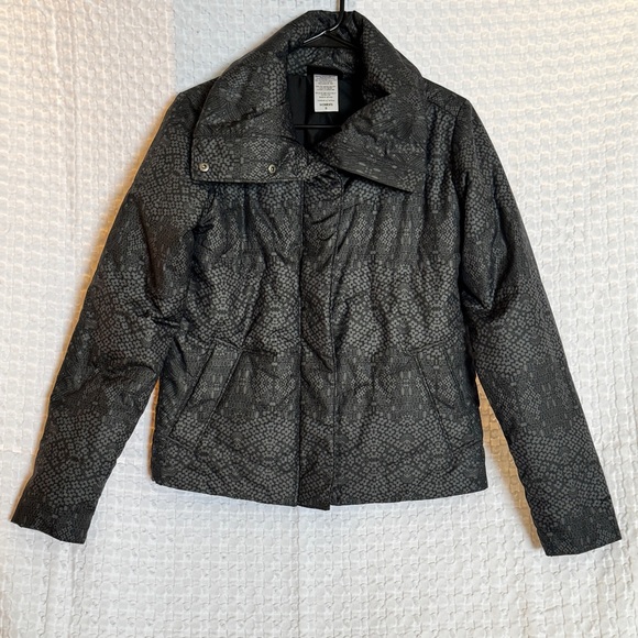 Patagonia Jackets & Blazers - Patagonia GeoHarmony Insulated Puffer Jacket Black Gray Print Womens Small